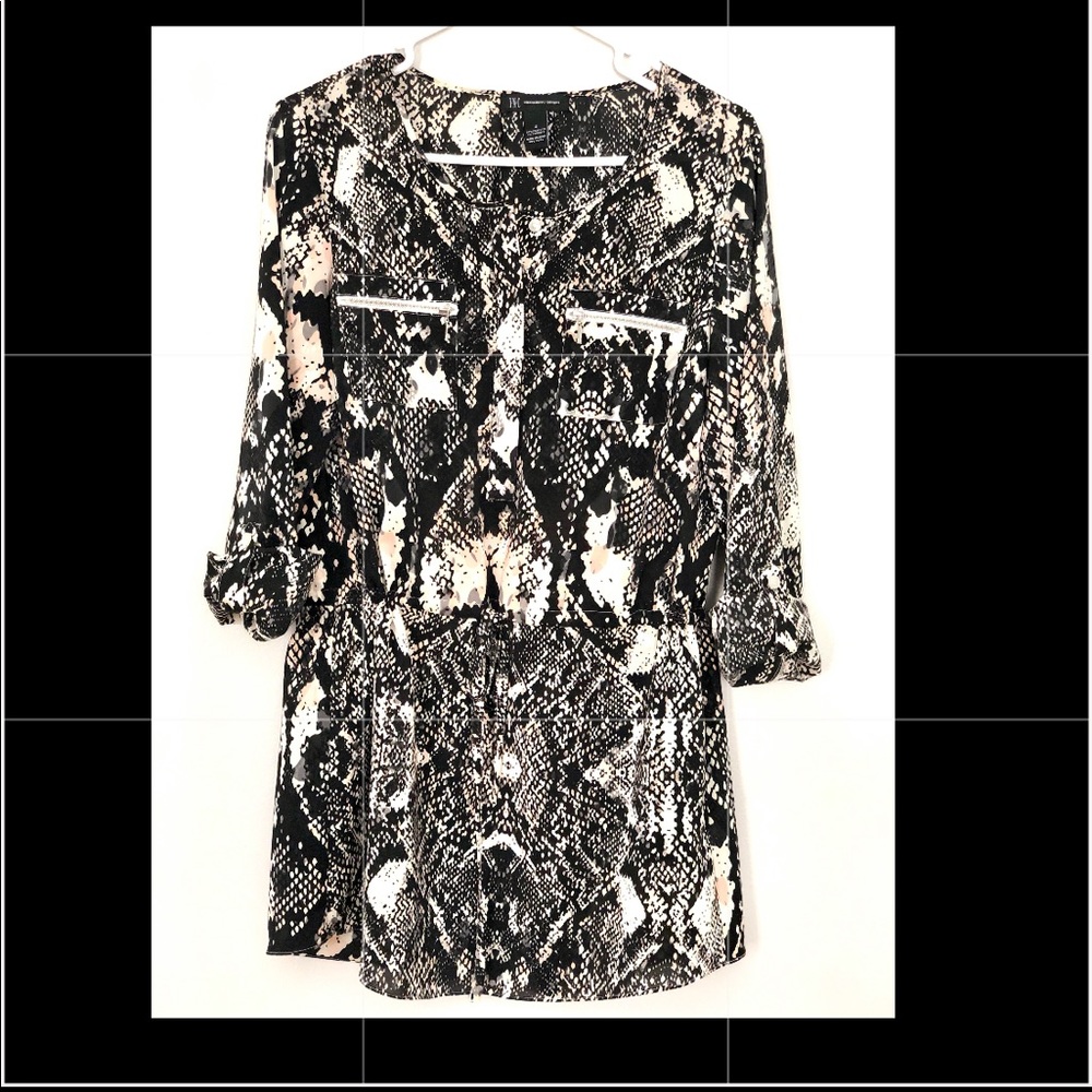 INC International Concepts Black Pink dress